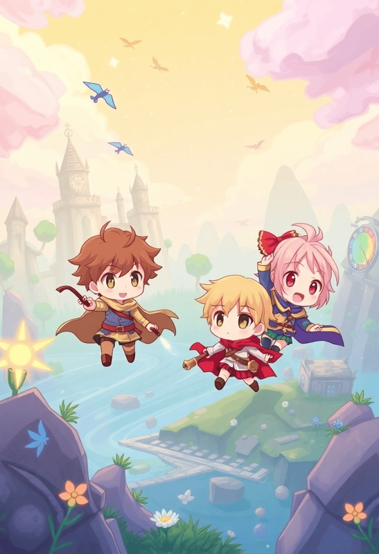 Chibi Characters in a Fantasy World