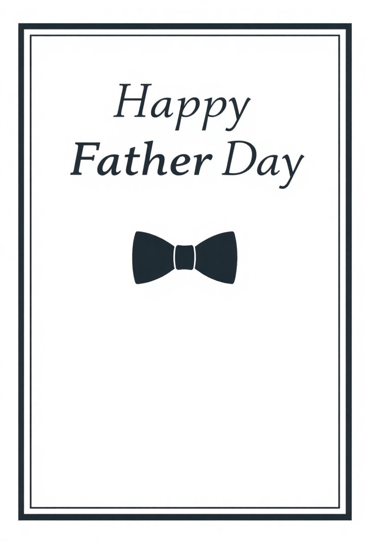 Minimalist Father's Day Card Design