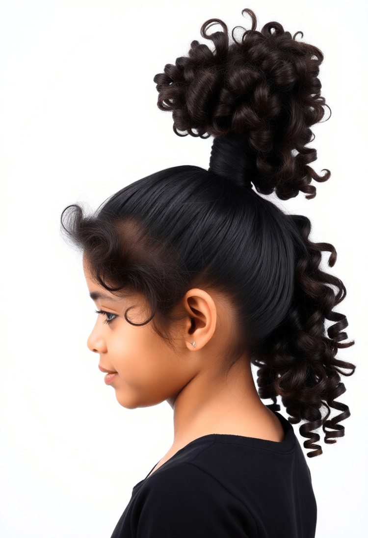 High Ponytail with a Textured Finish