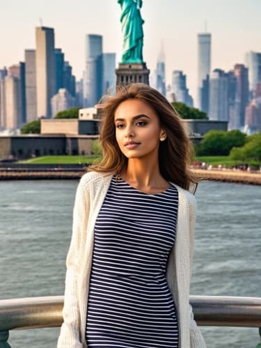 Take Photos at Statue of Liberty Using AI