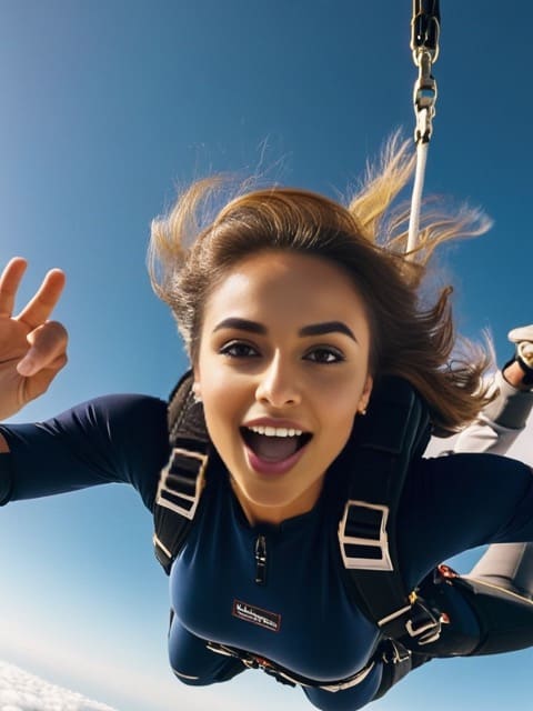 Make a Skydive Selfie Using AI