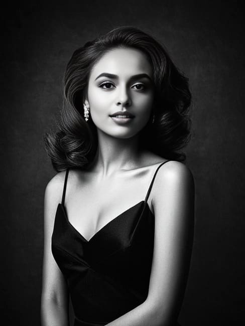 Make a Black and White Portrait Using AI