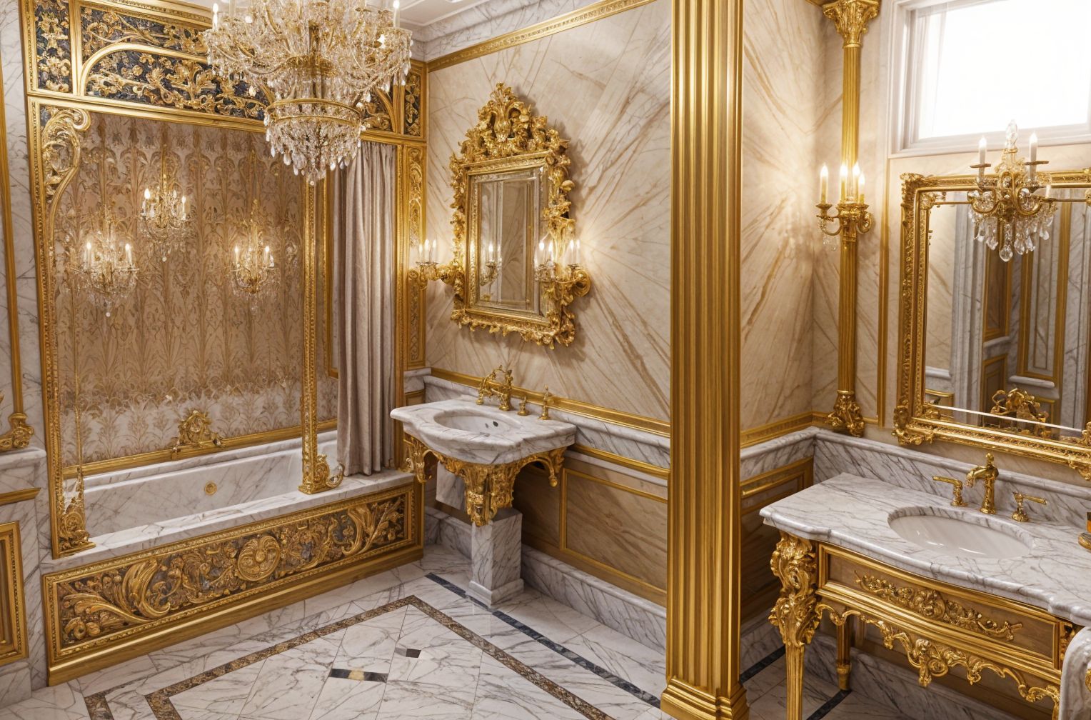 Baroque Hotel Bathroom