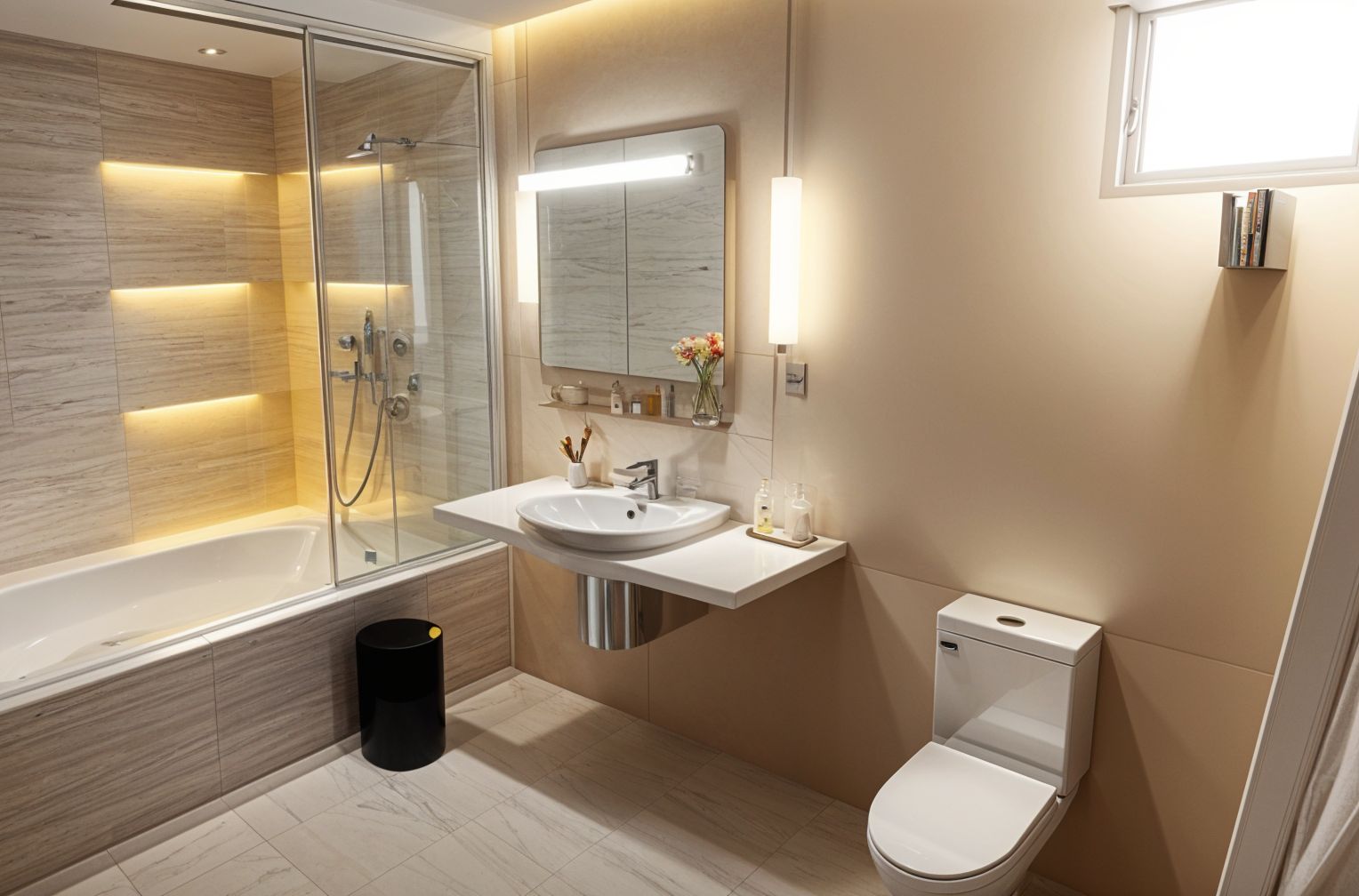 Futuristic Hotel Bathroom