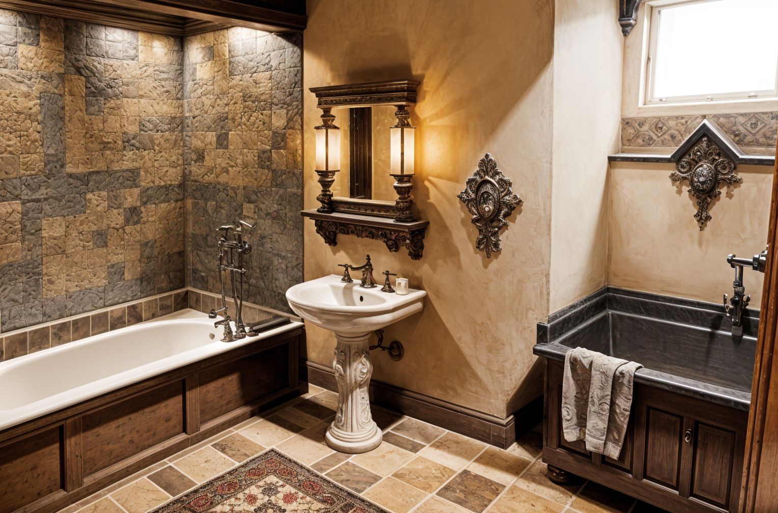 Gothic Hotel Bathroom
