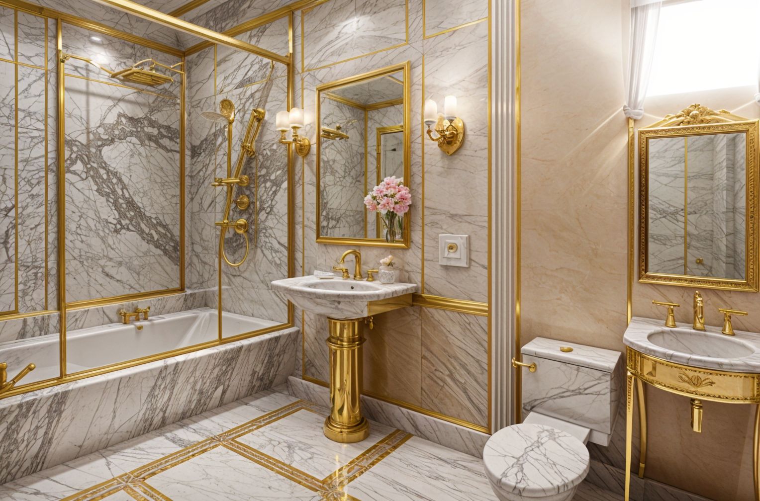 Luxurious Hotel Bathroom