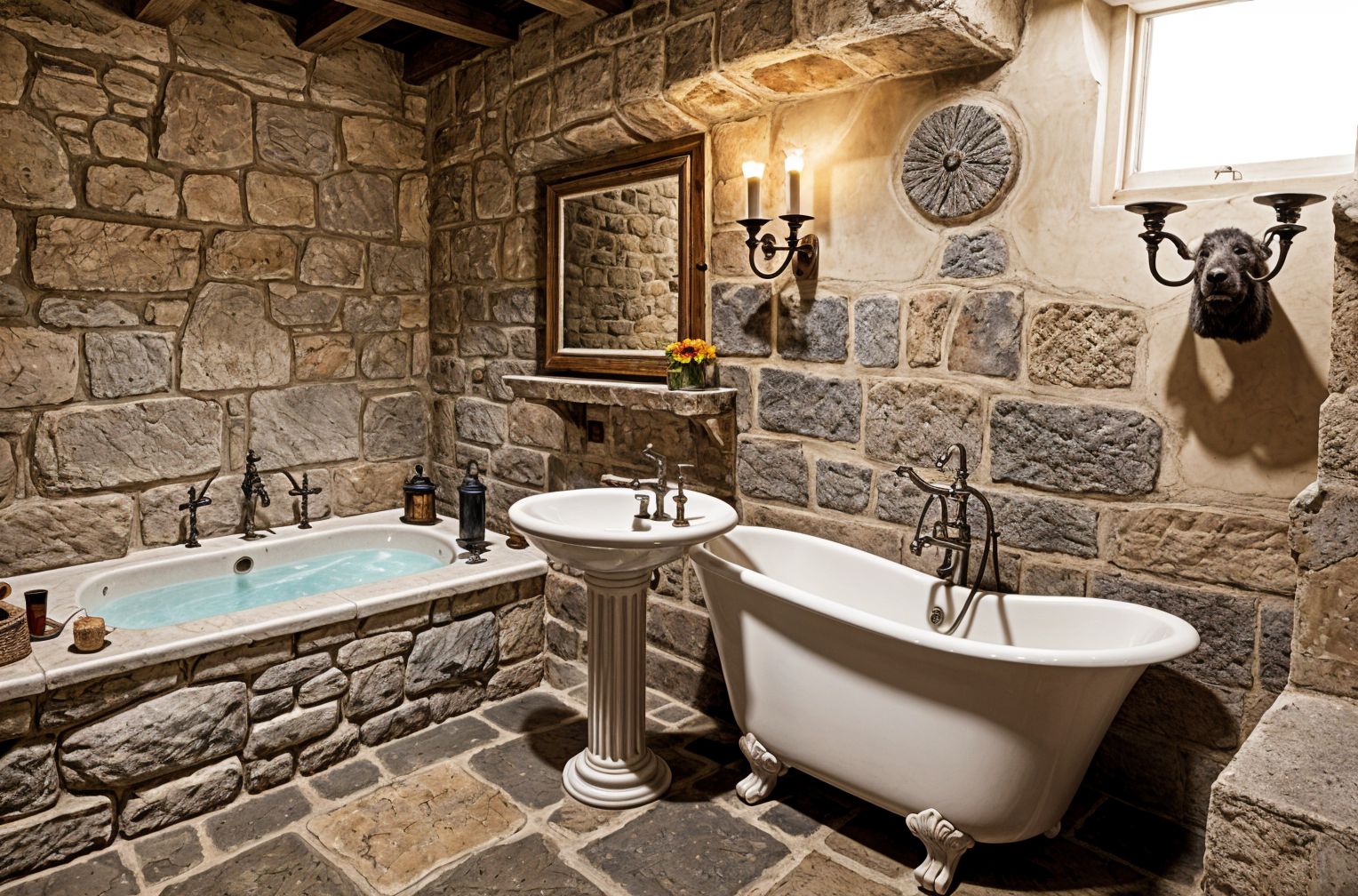 Medieval Hotel Bathroom