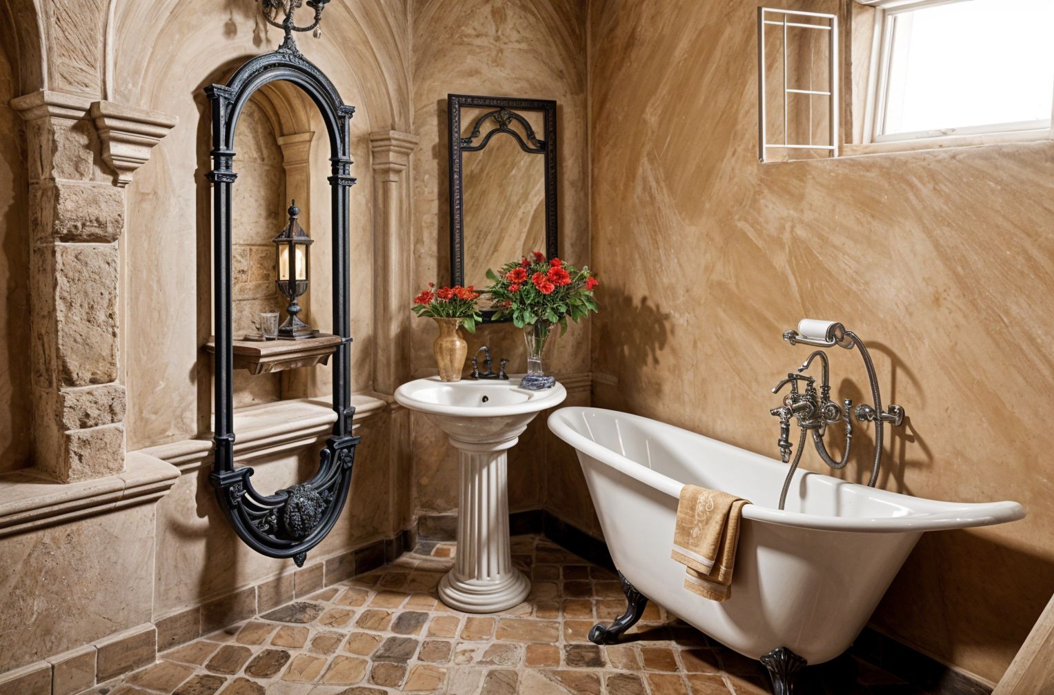 Tuscan Hotel Bathroom