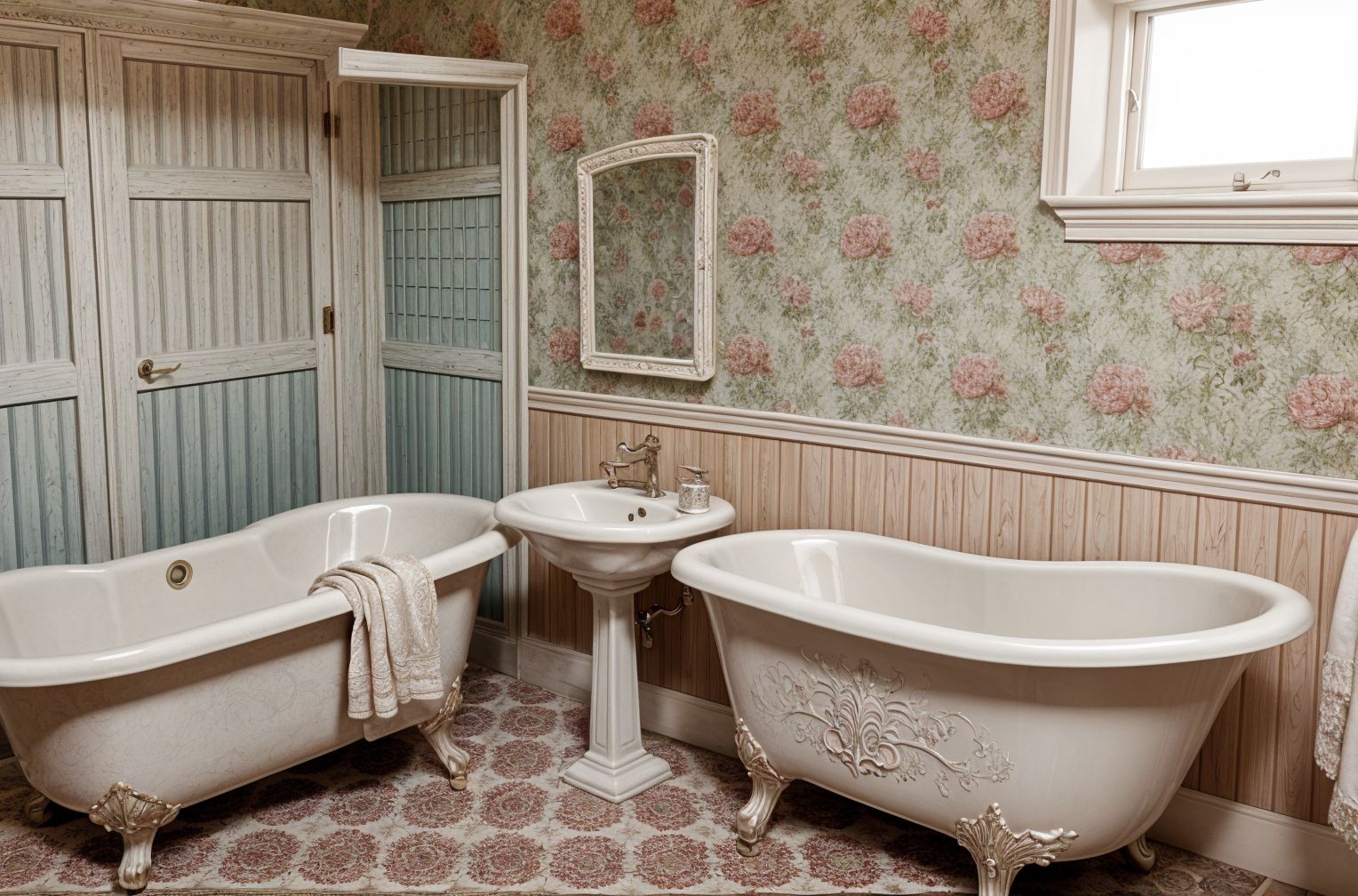 Vintage Hotel Bathroom