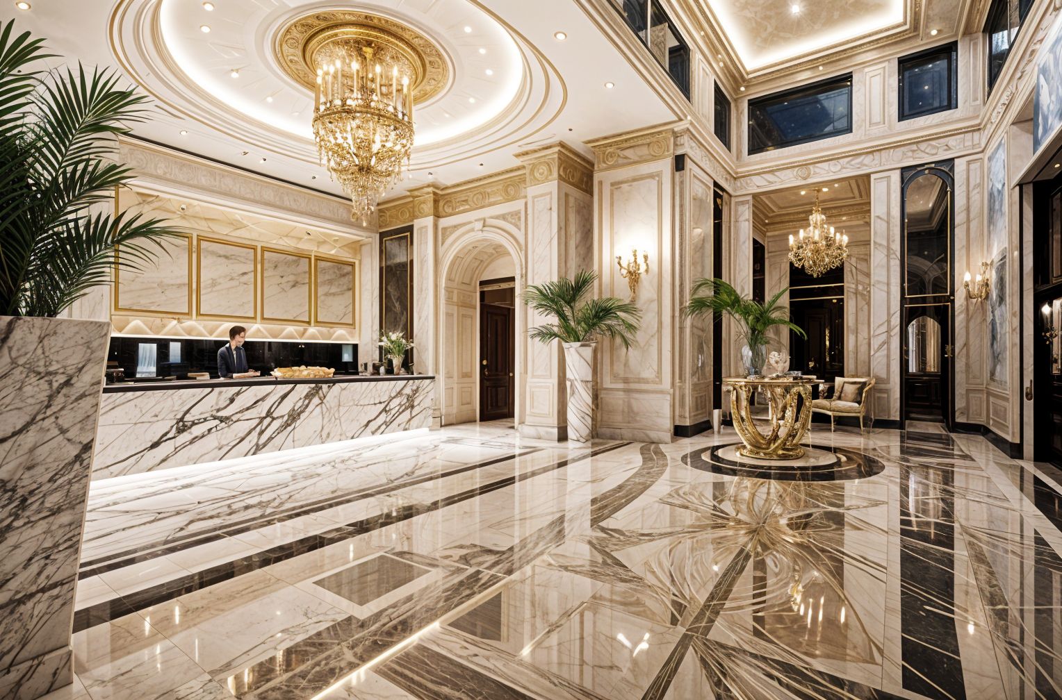 Luxurious Hotel Lobby