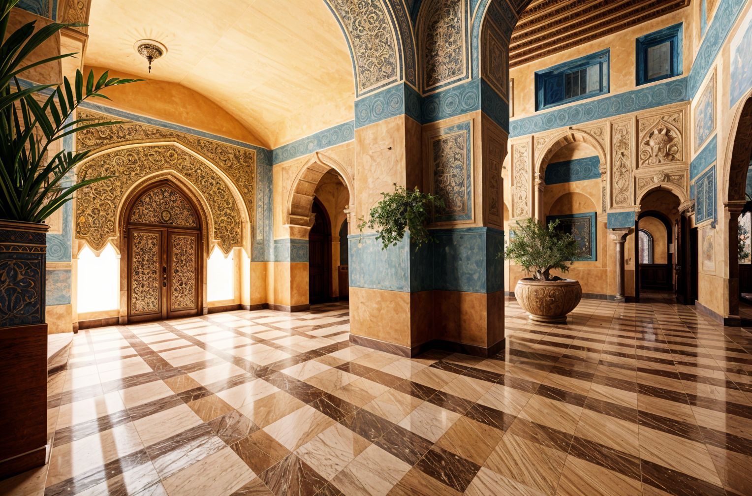 Moroccan Hotel Lobby
