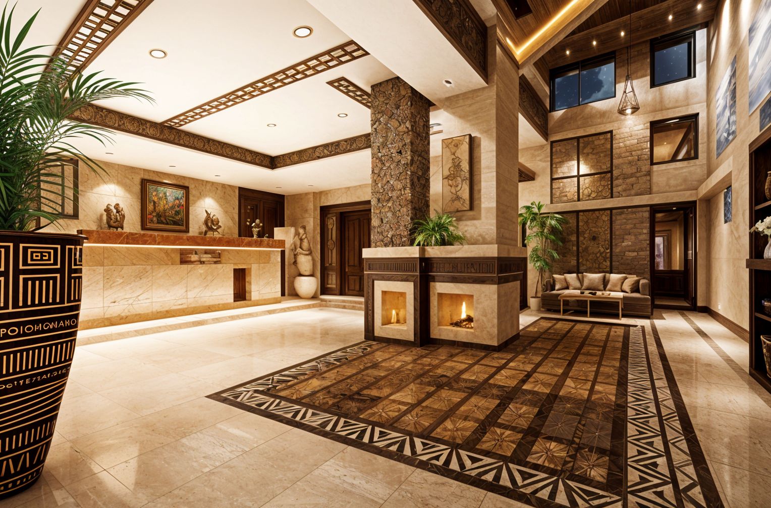 Tribal Hotel Lobby