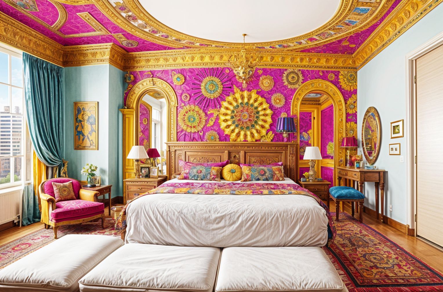 Maximalist Hotel Room