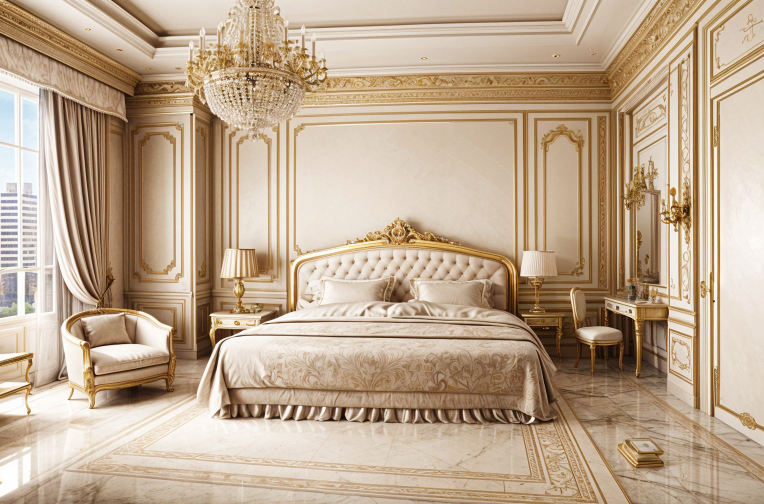 Neoclassic Hotel Room