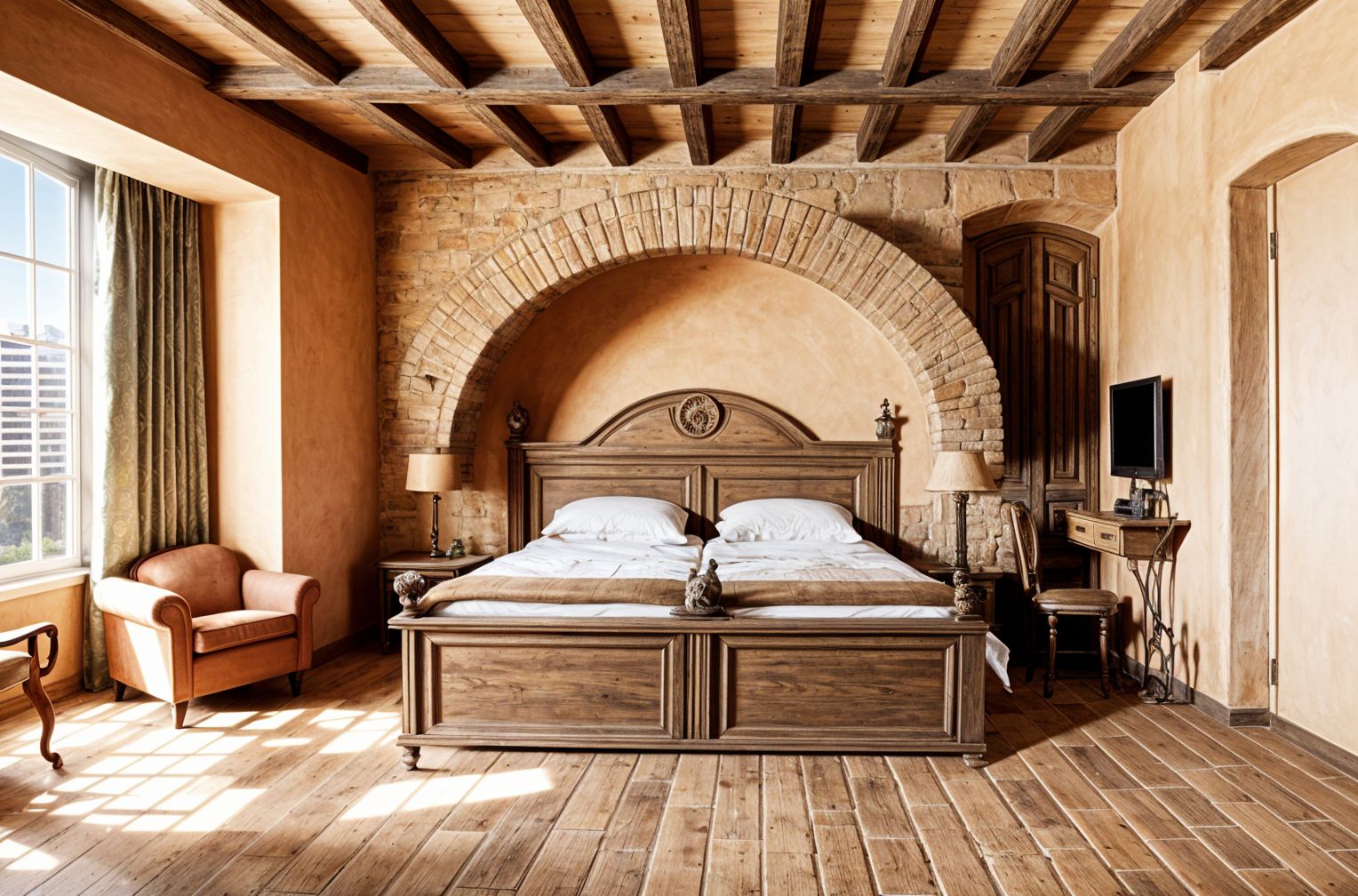 Tuscan Hotel Room