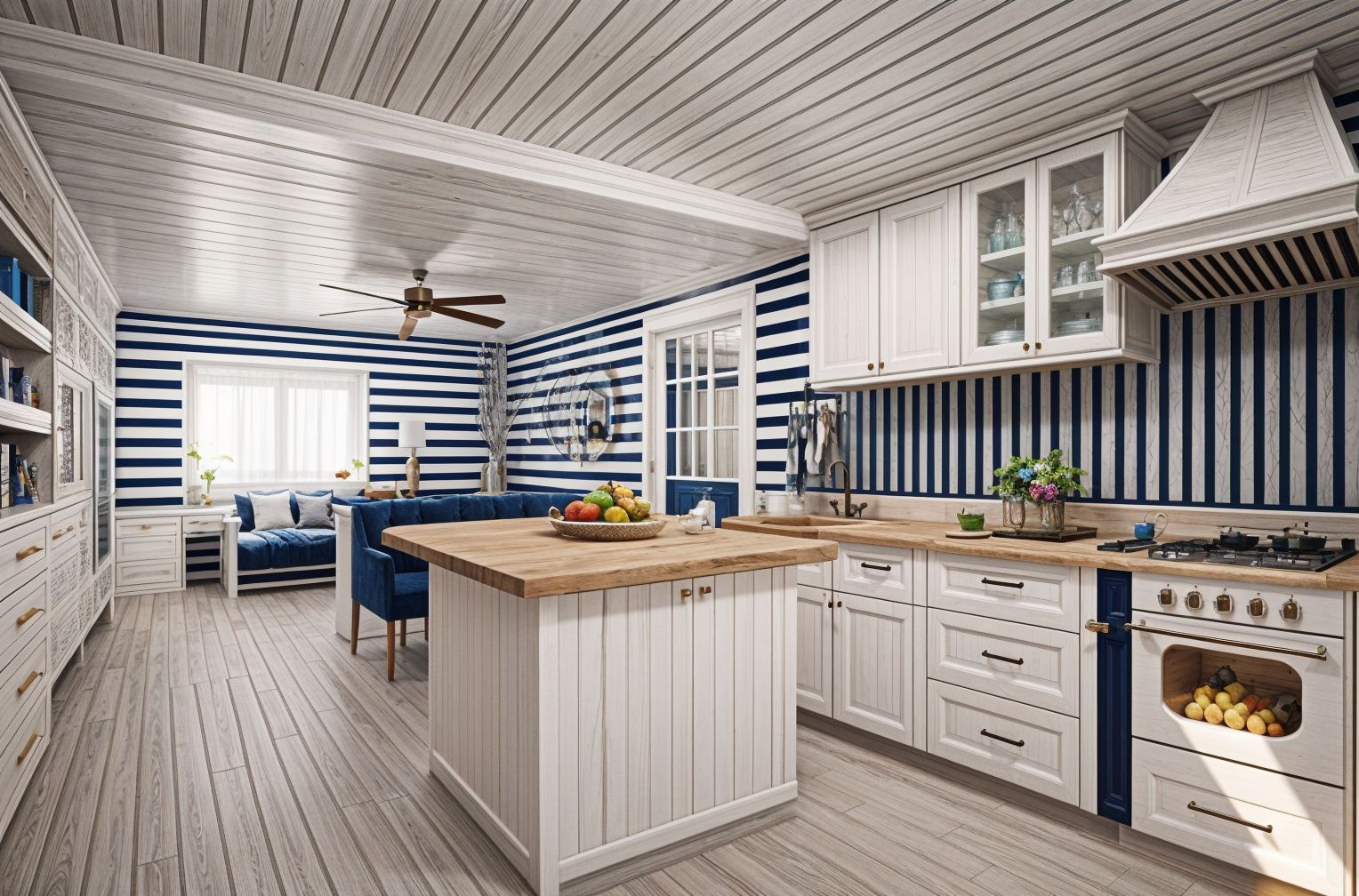 Nautical Open Kitchen