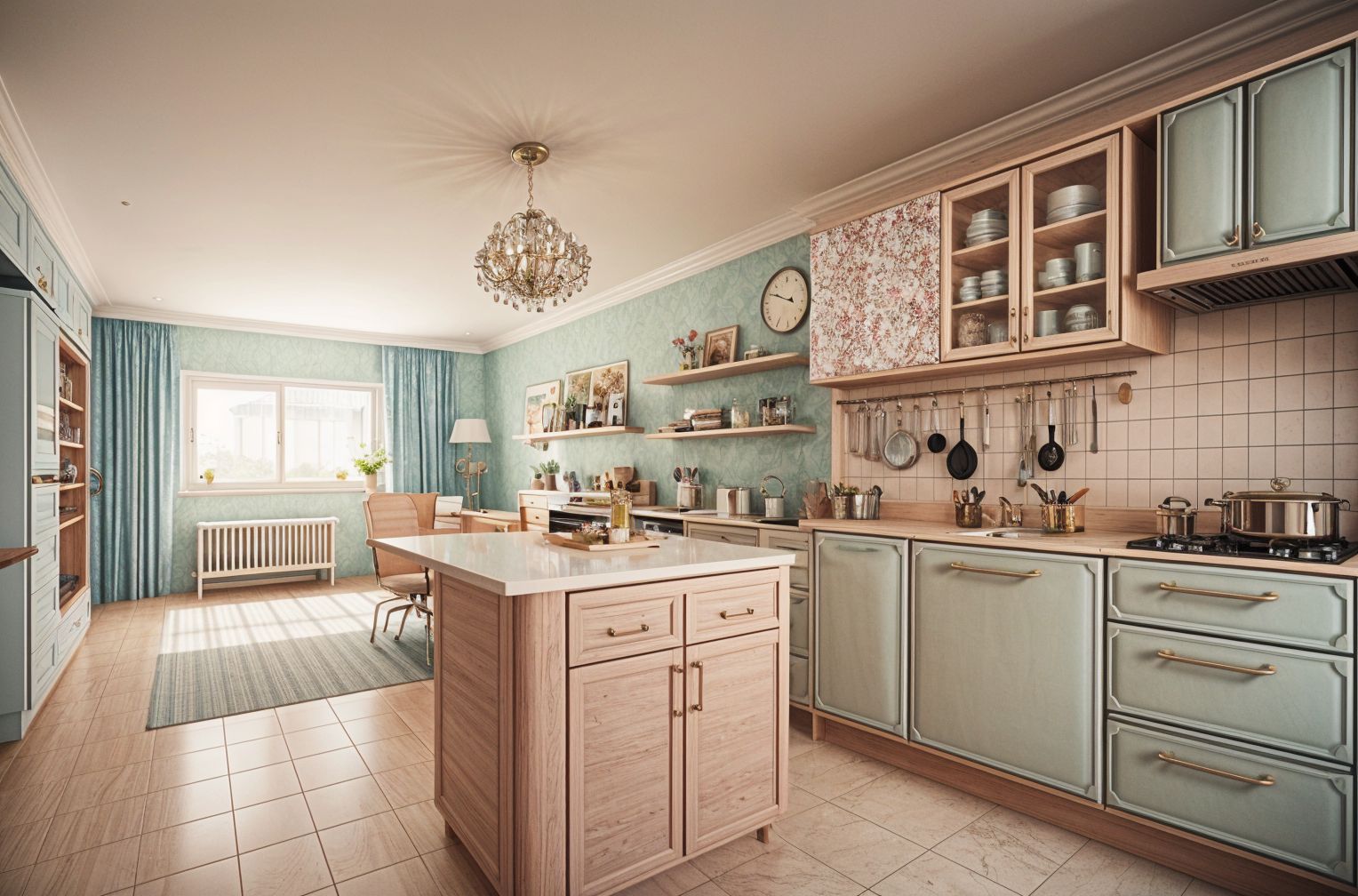 Vintage Open Kitchen