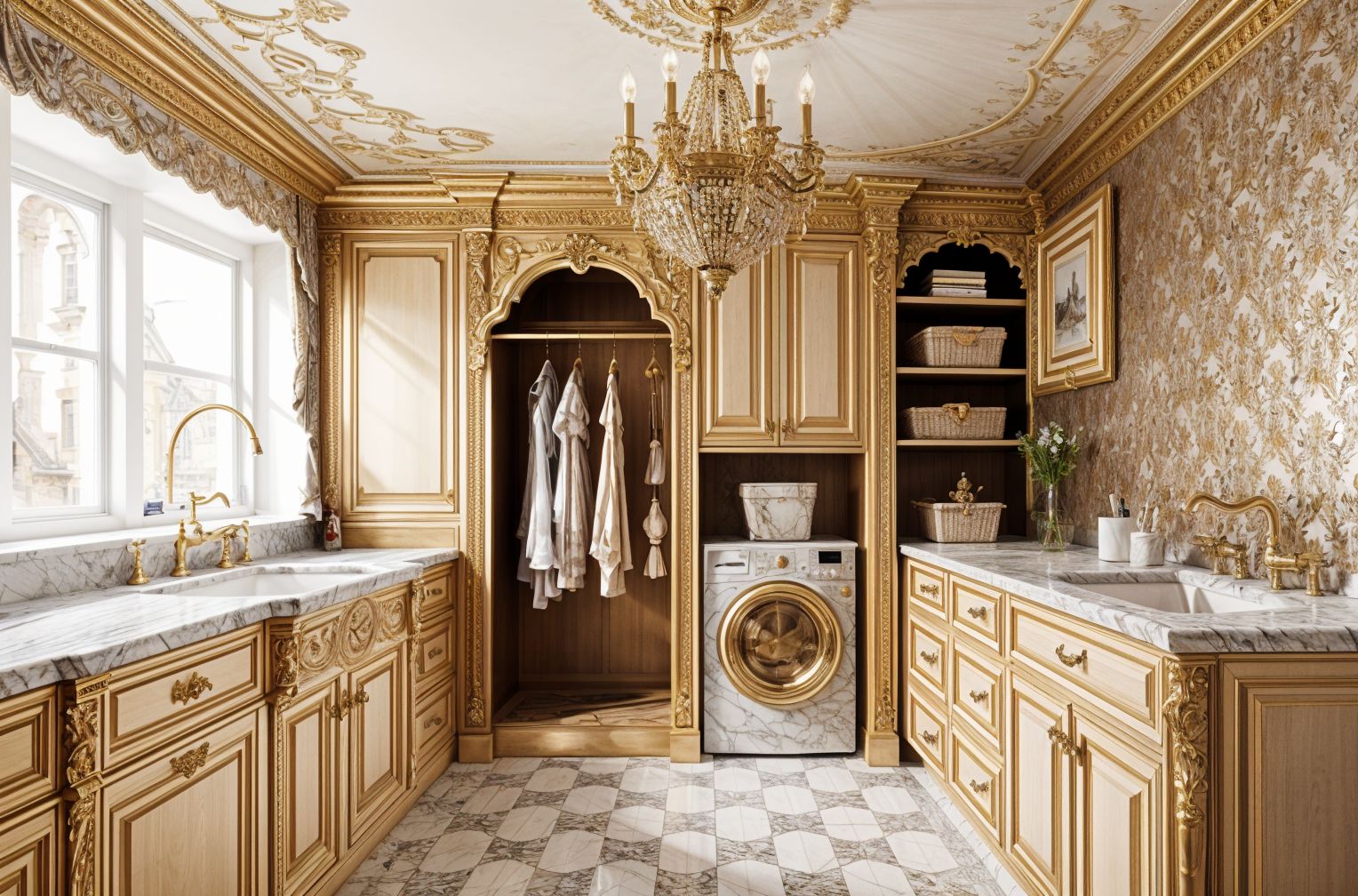 Baroque Laundry Room