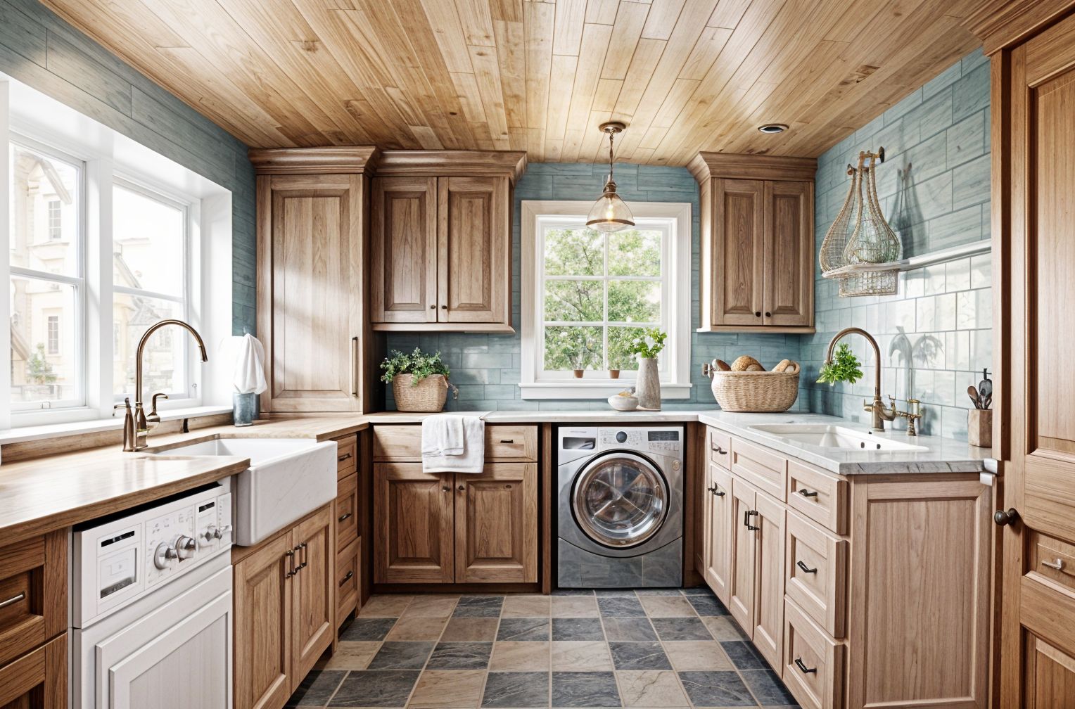 Craftsman Laundry Room