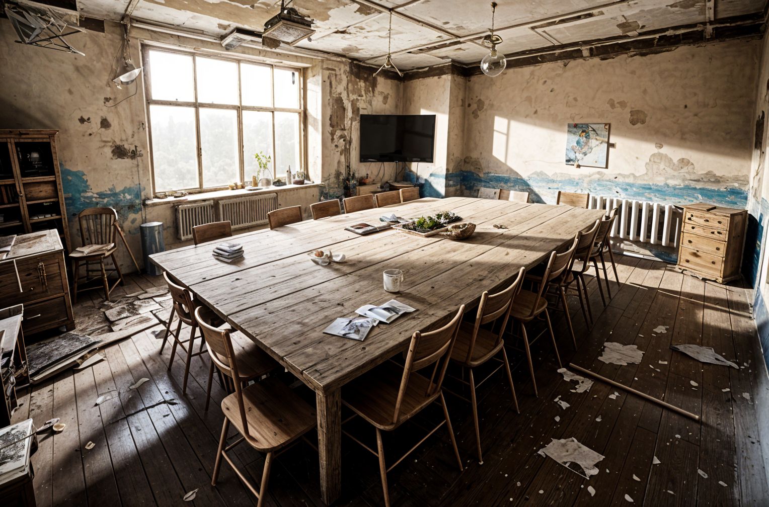 Abandoned Meeting Room