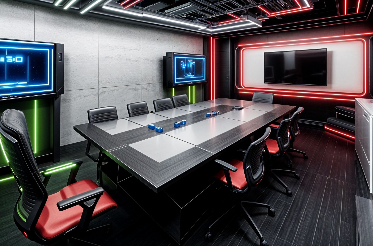 Cyberpunk Meeting Room