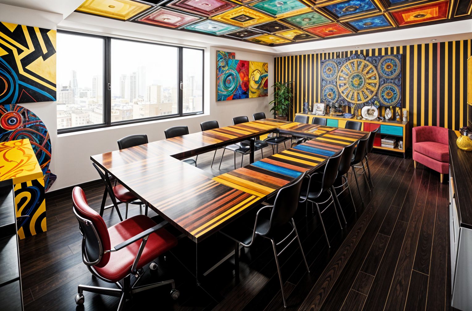 Maximalist Meeting Room