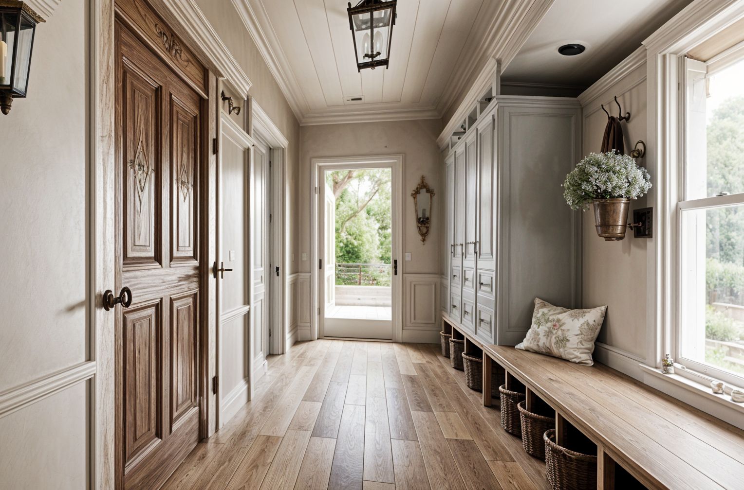 French Country Mudroom