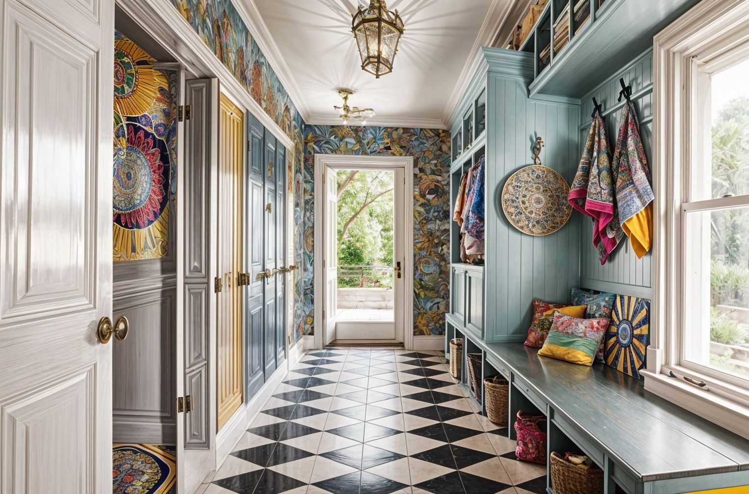 Maximalist Mudroom