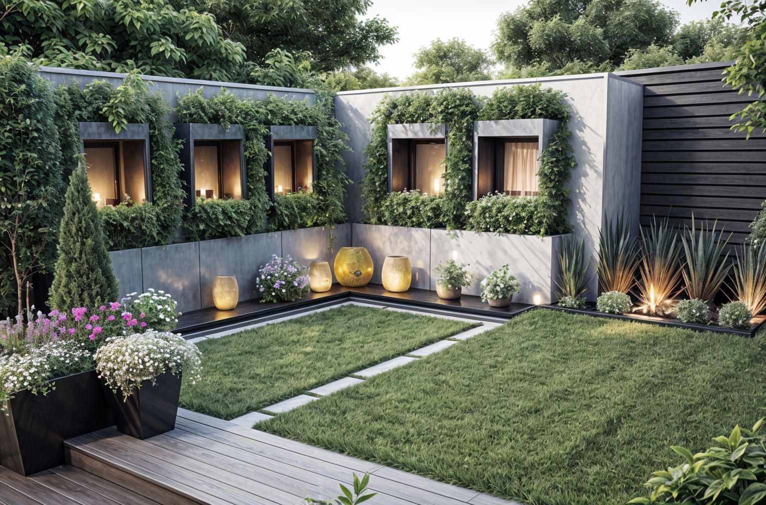 Futuristic Outdoor Garden