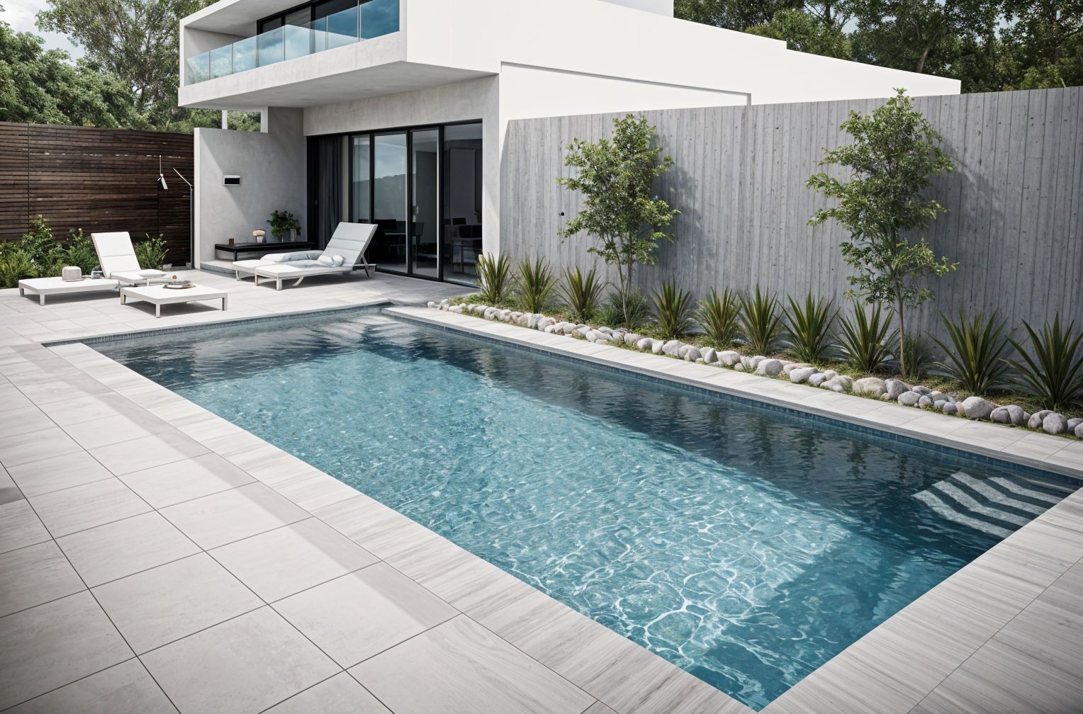 Modern Outdoor Pool Area