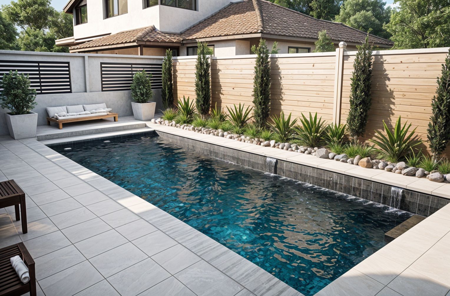 Sketch Outdoor Pool Area