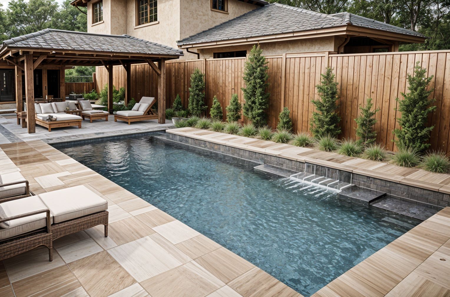 Spa Outdoor Pool Area