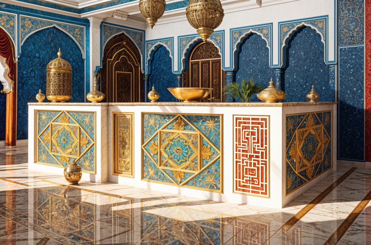Moroccan Reception Area