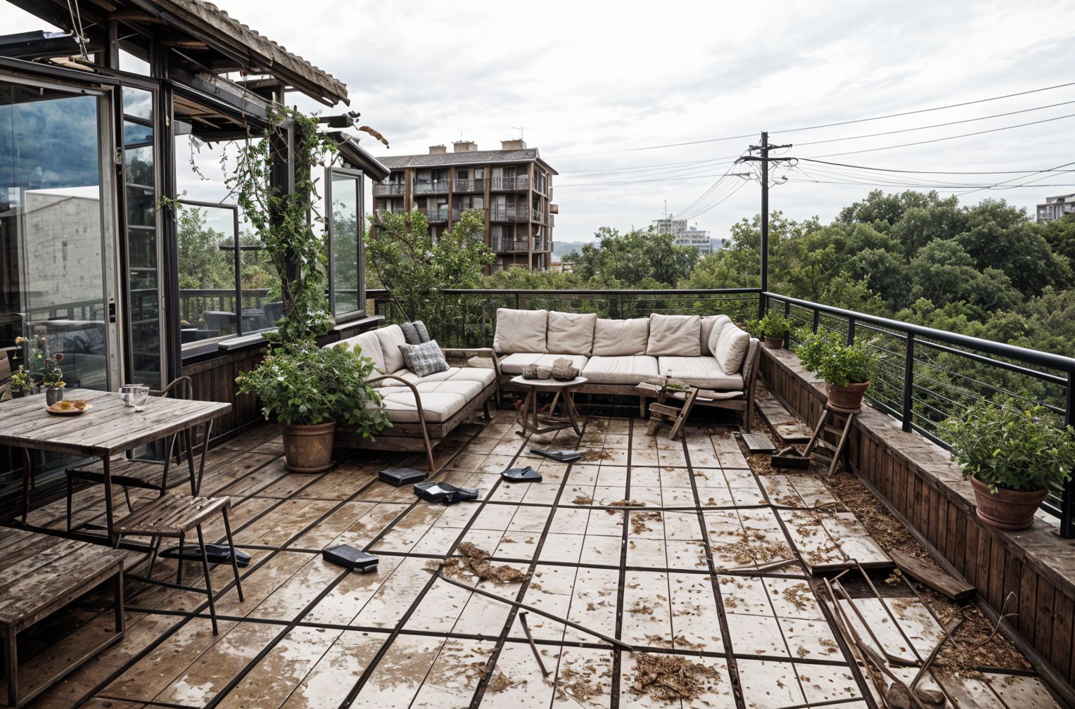 Abandoned Rooftop Deck
