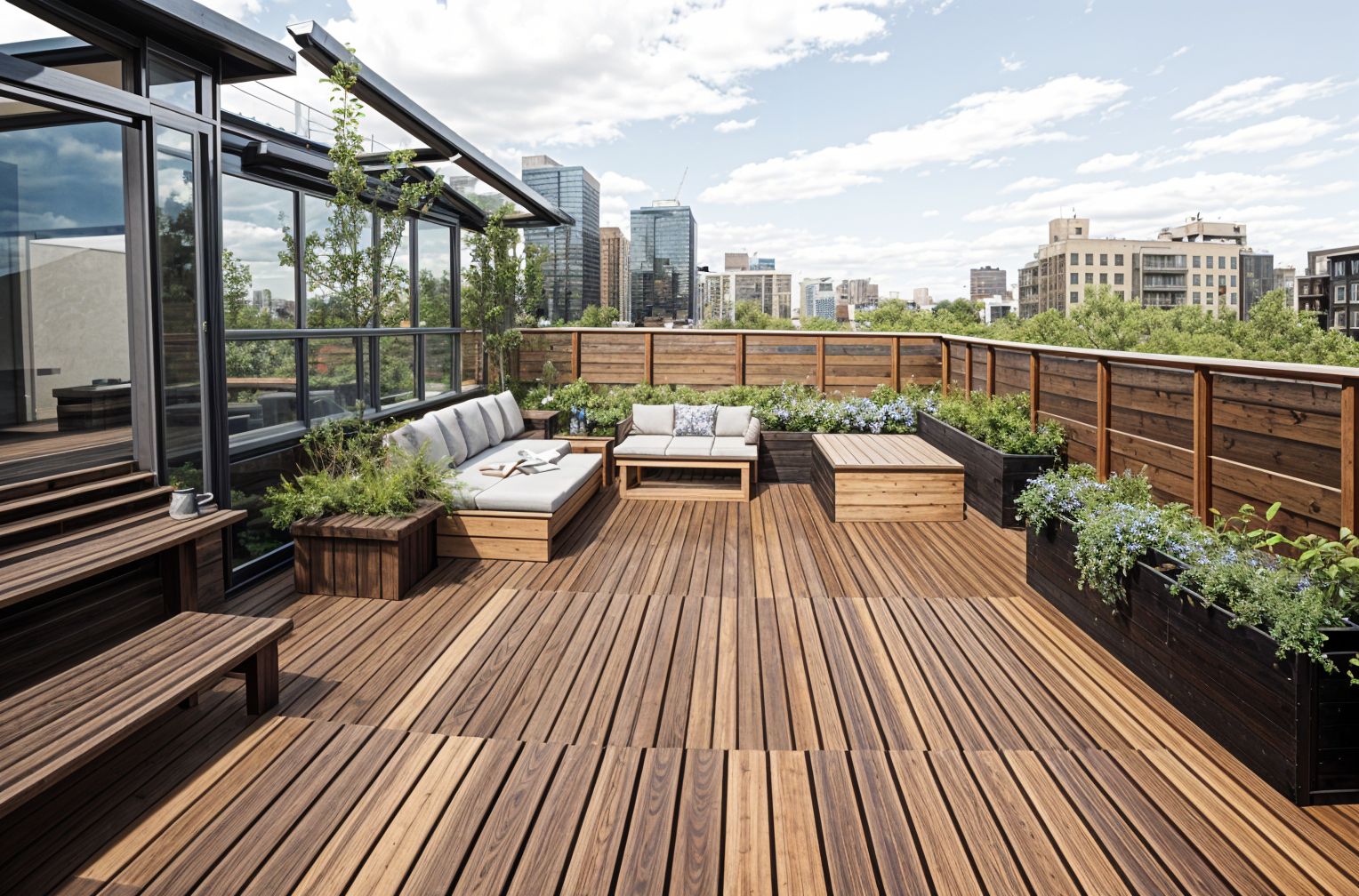 Biophilic Rooftop Deck
