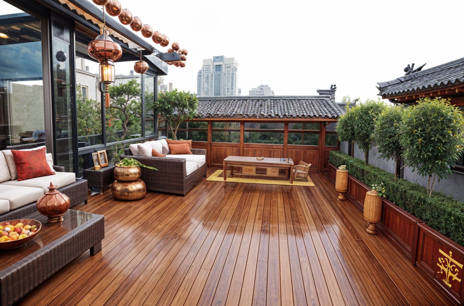 Chinese New Year Rooftop Deck