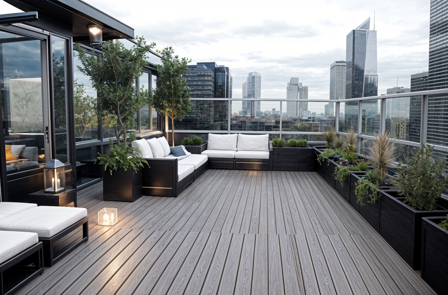 Futuristic Rooftop Deck