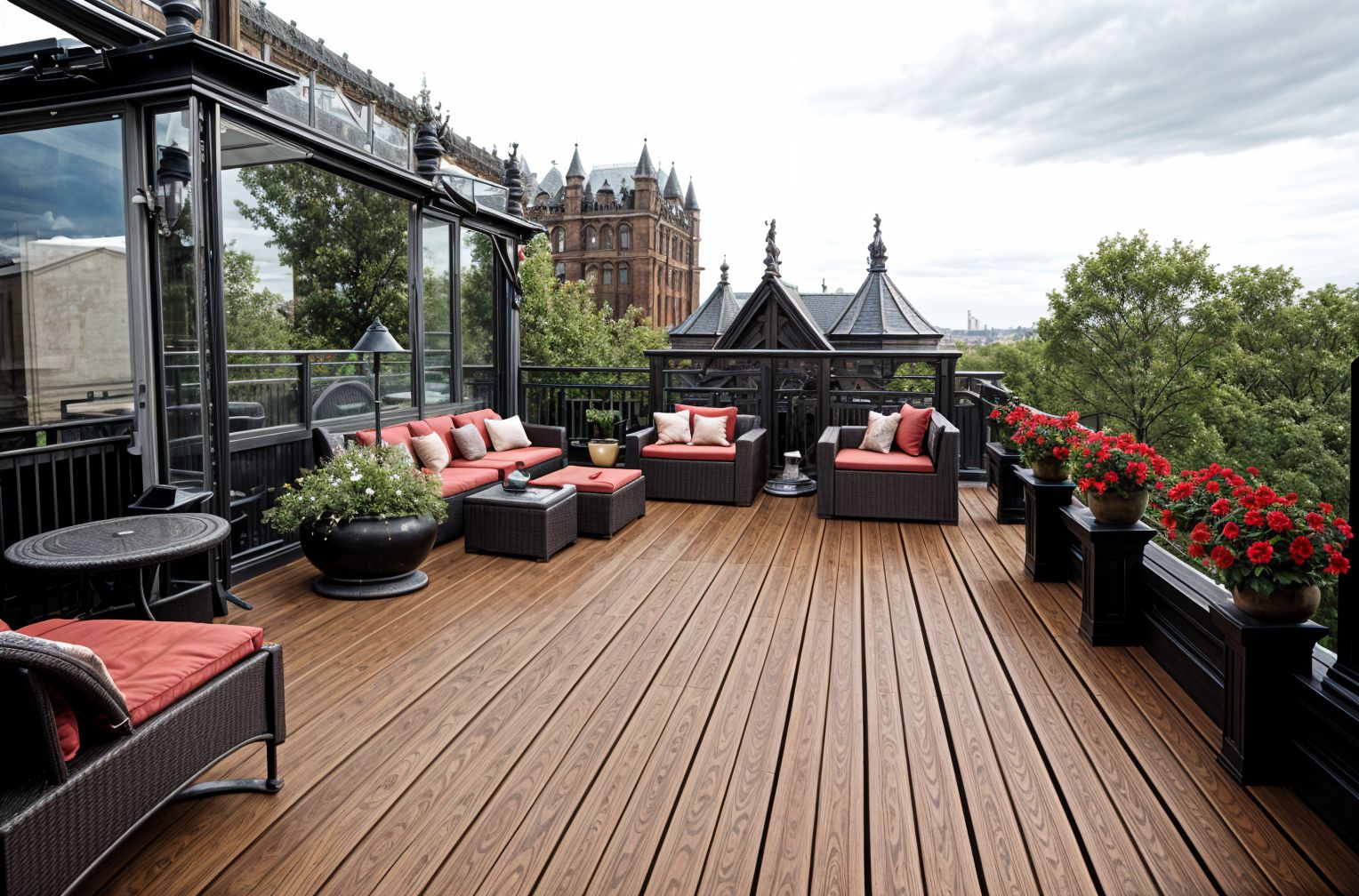 Gothic Rooftop Deck