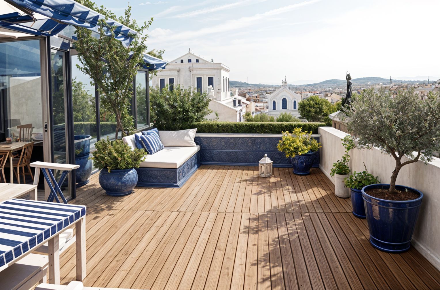 Greek Rooftop Deck