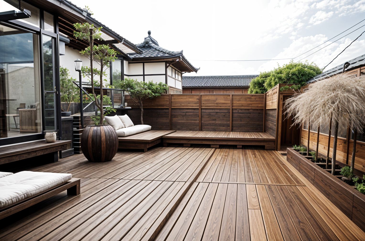 Japanese Design Rooftop Deck