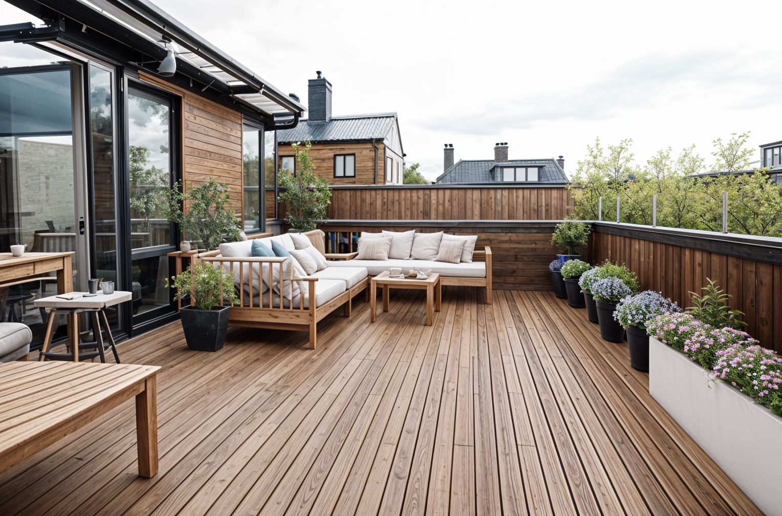 Scandinavian Rooftop Deck
