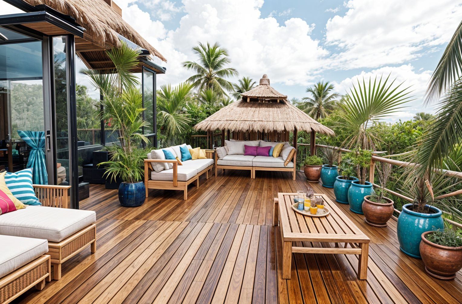 Tropical Rooftop Deck