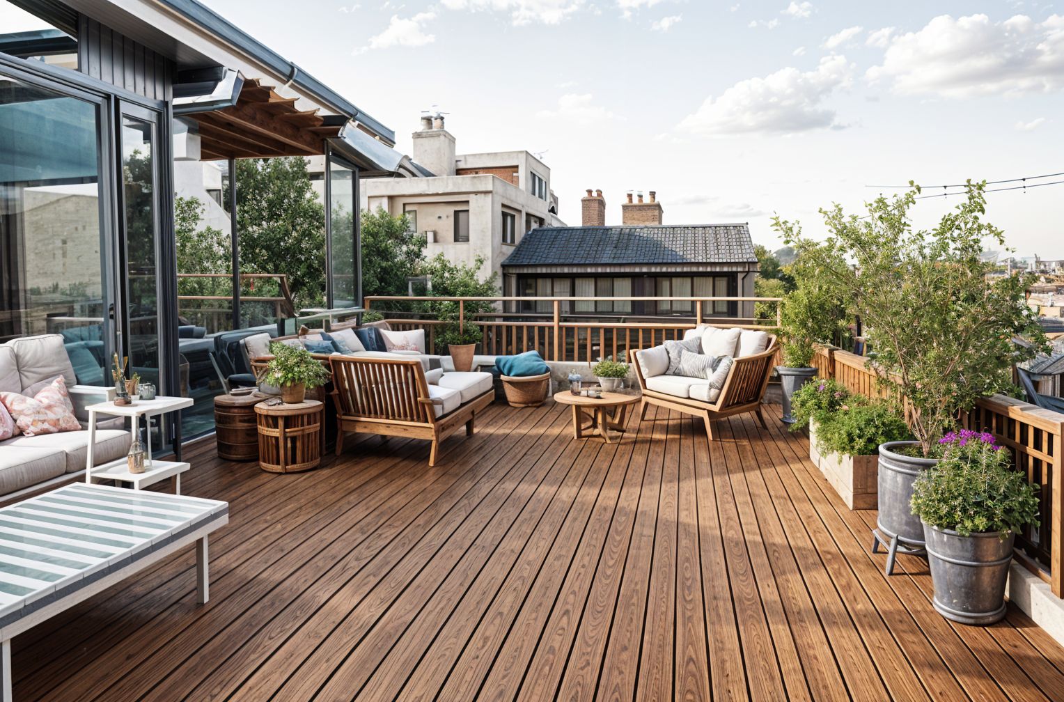 Vintage Rooftop Deck