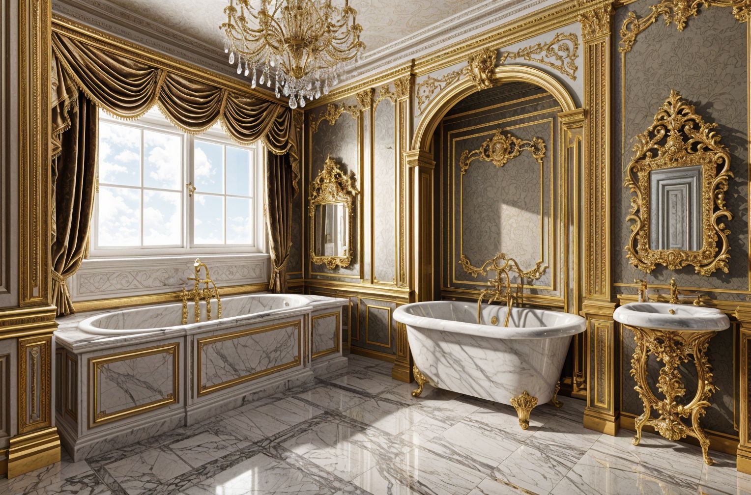 Baroque style Bathroom