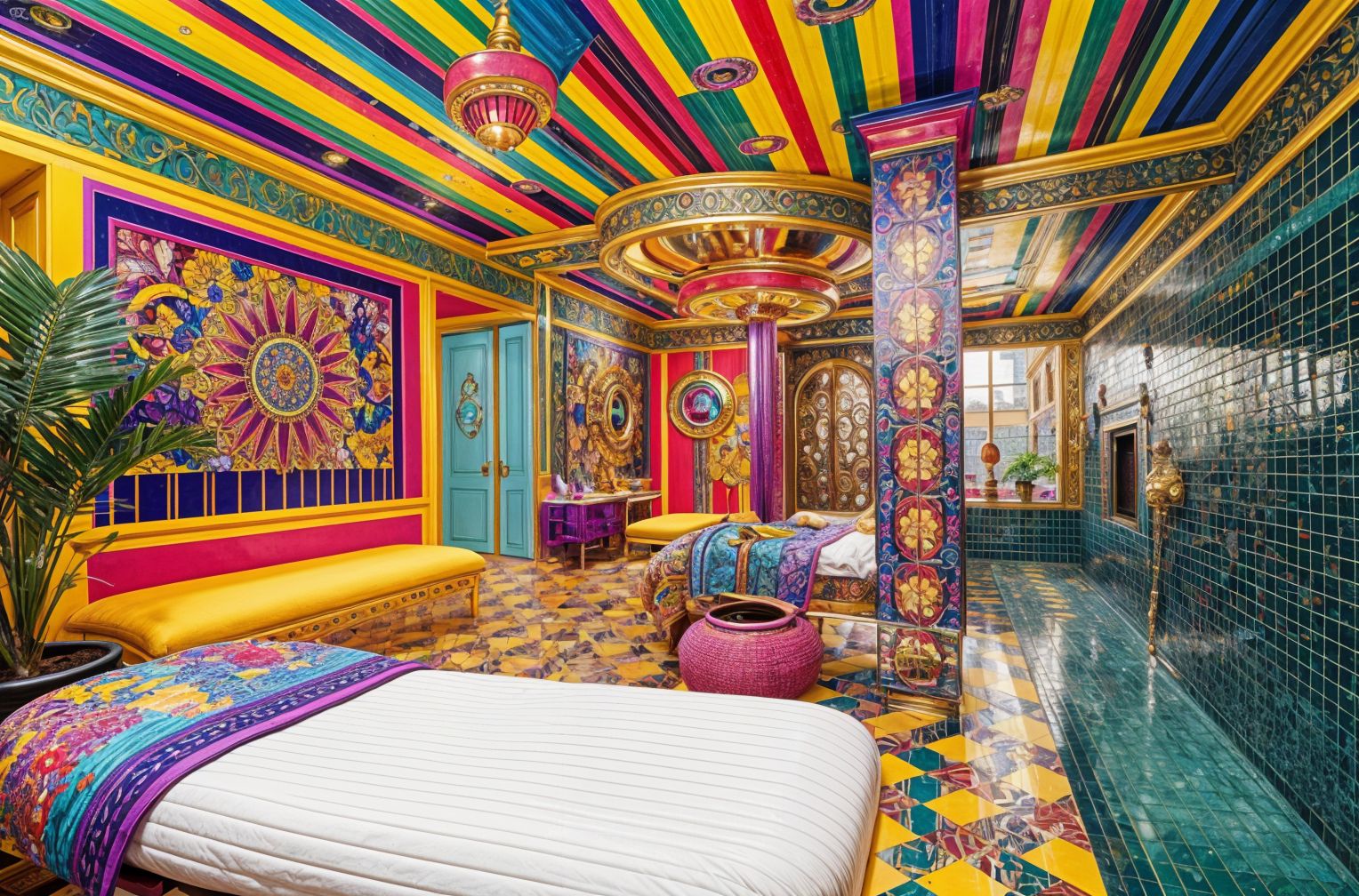 Maximalist Spa Room