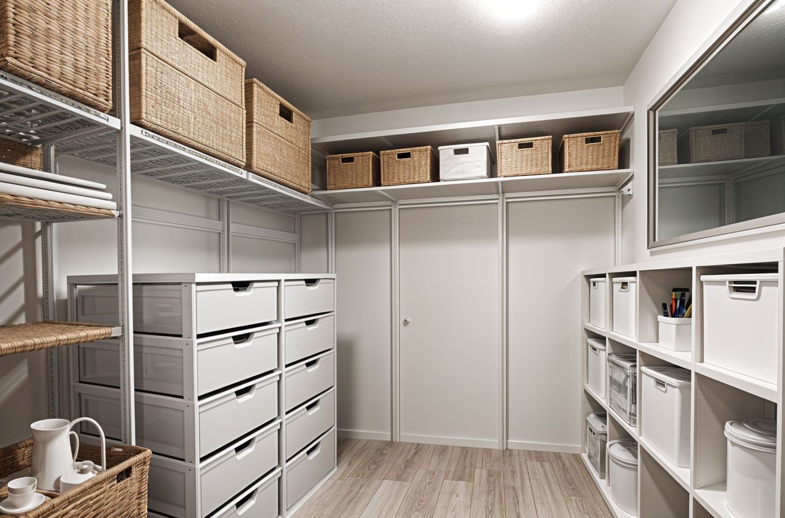 Minimalist Storage Room