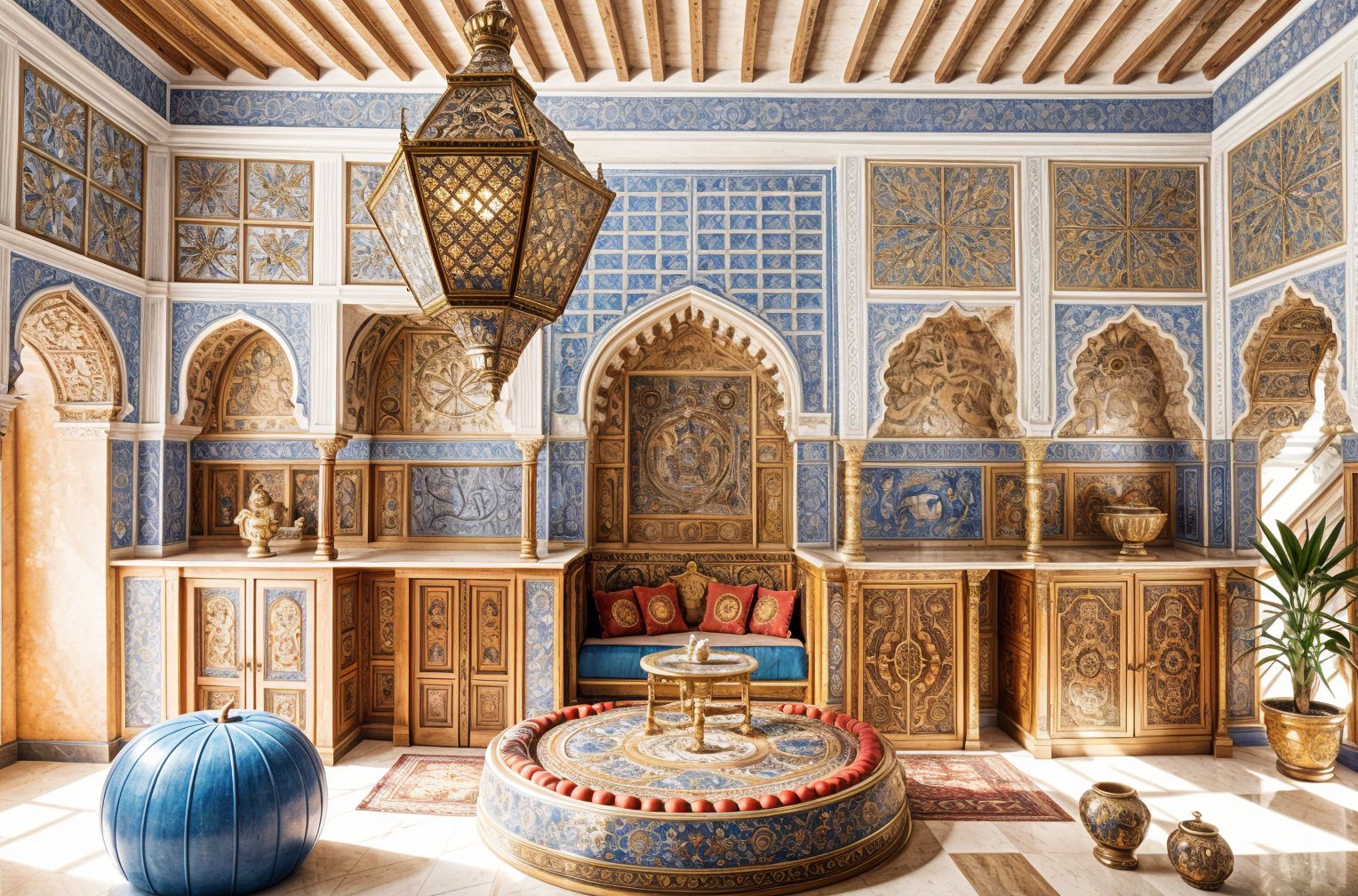 Moroccan Study Room