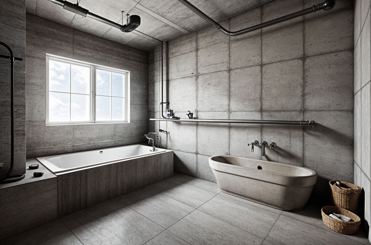 Industrial style Bathroom