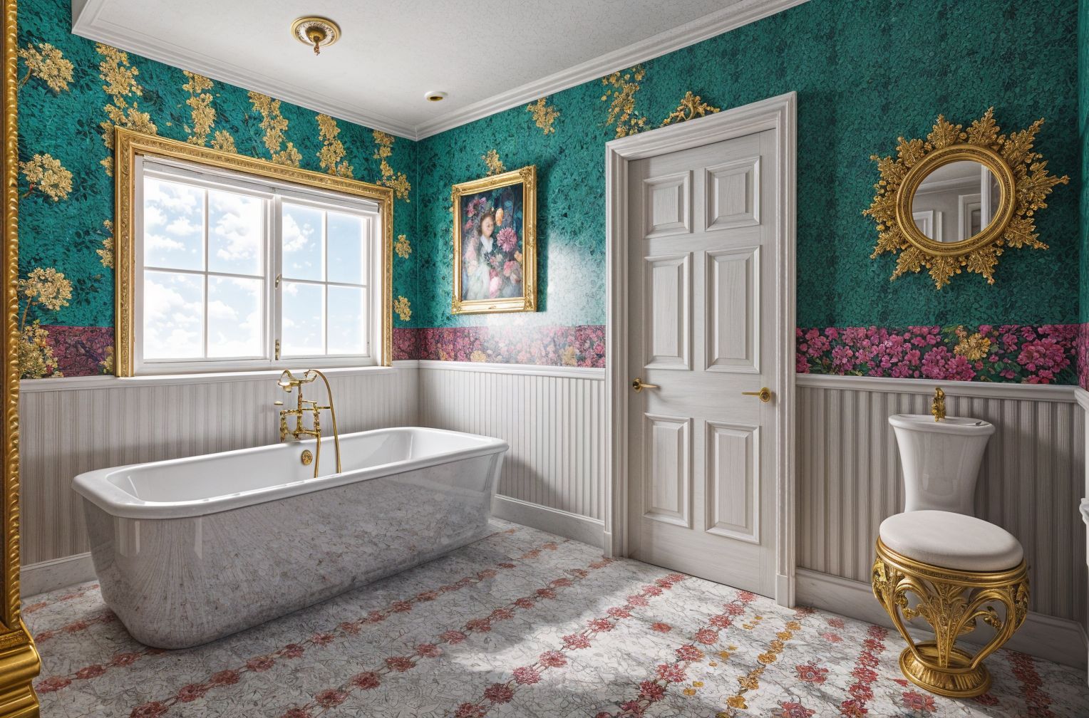 Maximalist style Bathroom