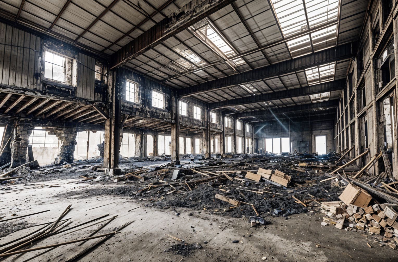 Burned Down Warehouse